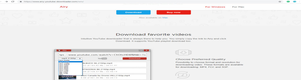 Airy YouTube downloader