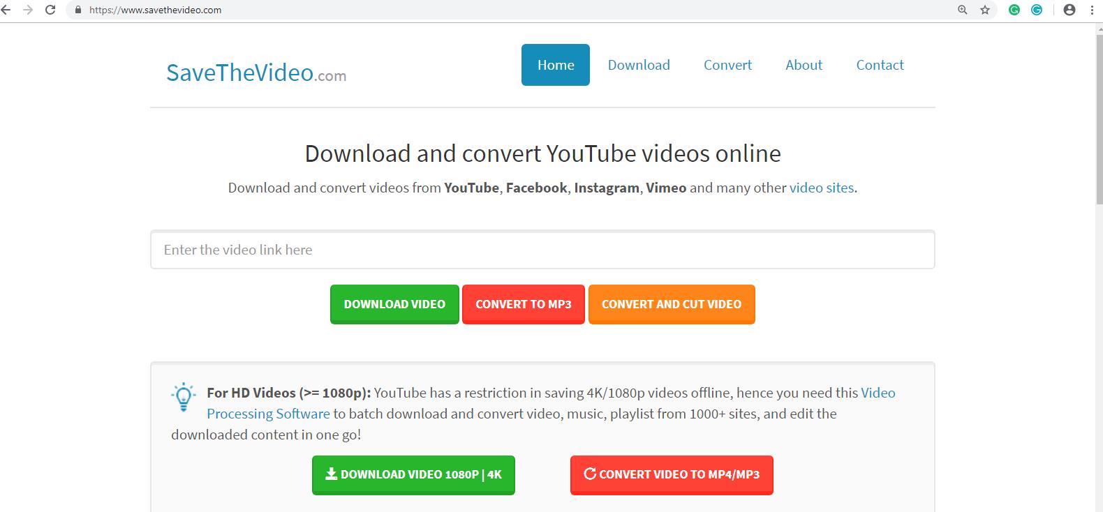 Save The Video. 
