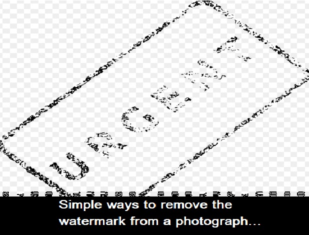 Simple ways to remove the watermark from a photograph