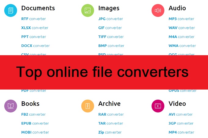 Top online file converters
