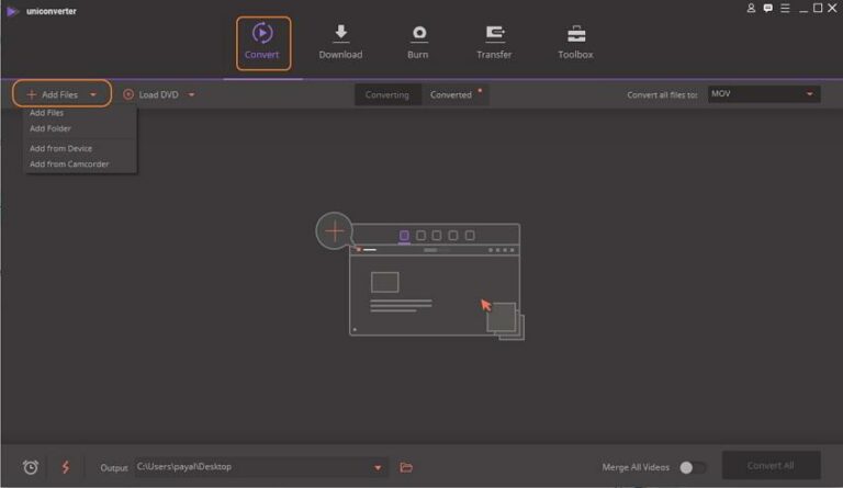 Convert mp4 to mov