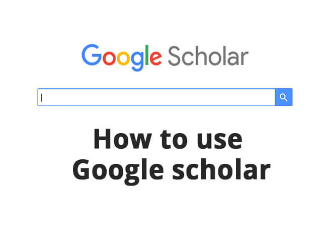 How to use Google Scholar