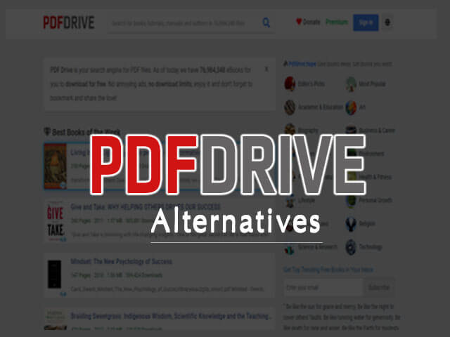 PDFdrive Alternatives