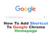 How to add Shortcut to Google chrome Homepage