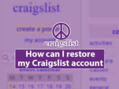 How can I restore my Craigslist Account?
