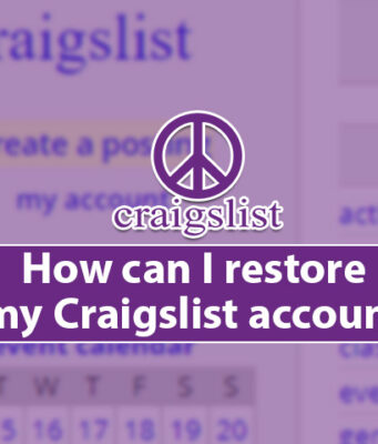 How can I restore my Craigslist Account?